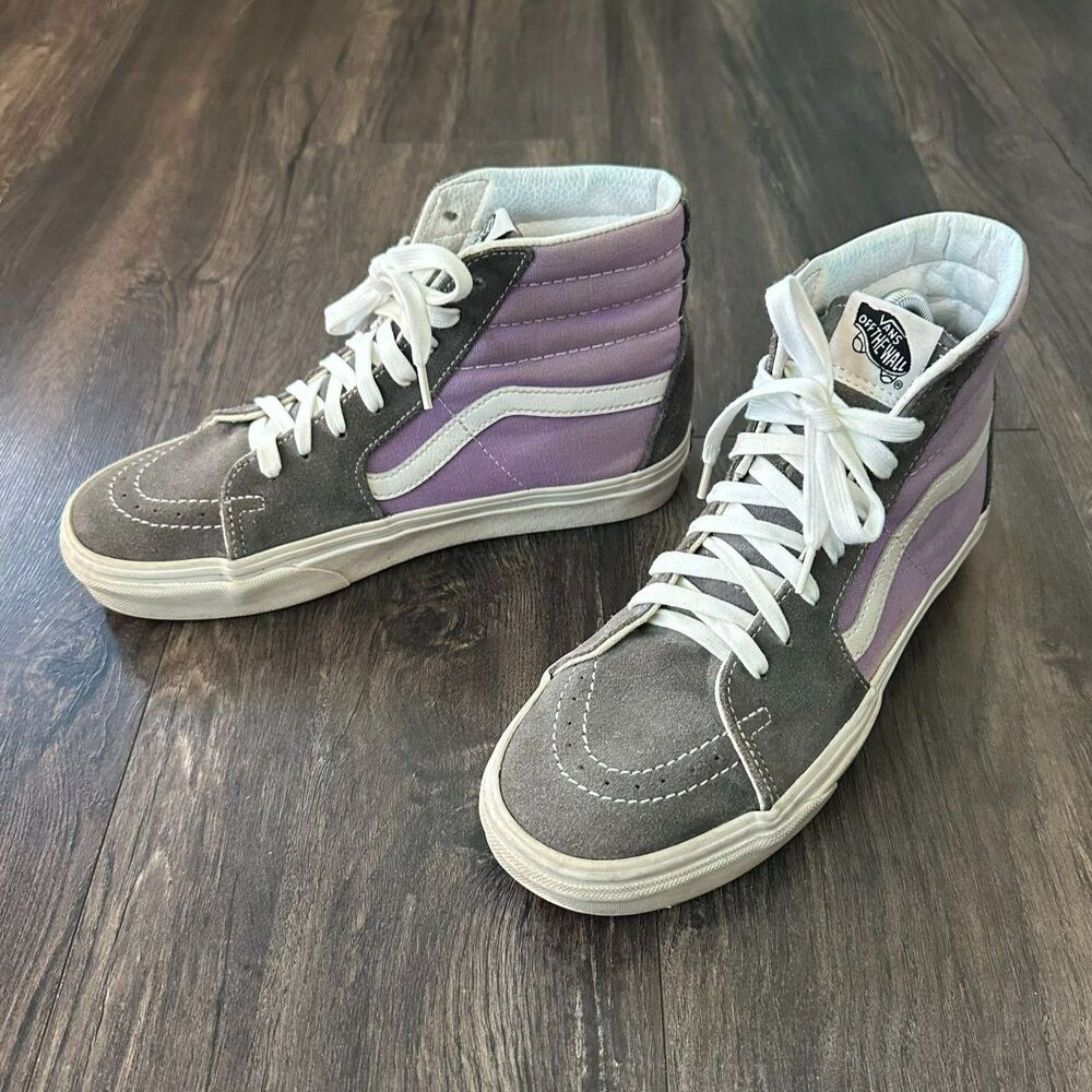 Vans Shoes Retro Sk8-Hi Retro Sport 'Quiet Shade' Purple Gray Lace Up Sz M7/W8.5
